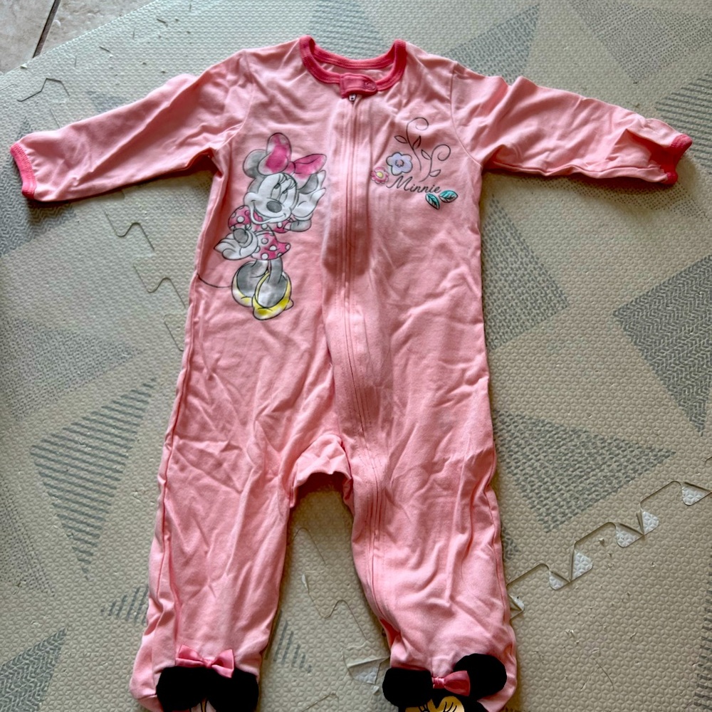 Disney baby footie pajamas NWOT 3/6 month- 2 pack